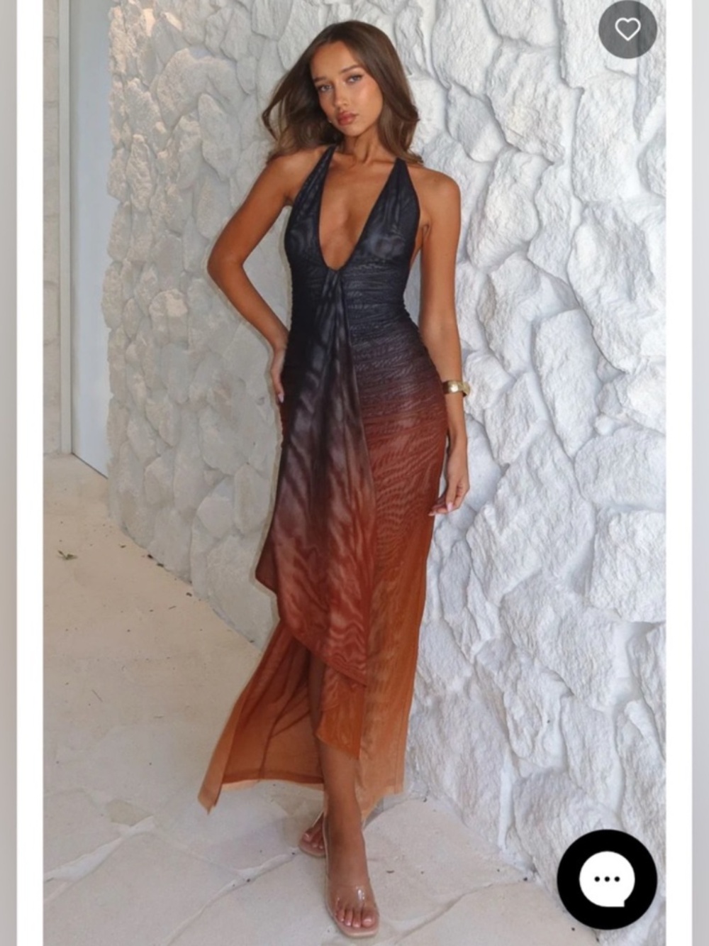 White fox boutique drama halter maxi dress - Picture 4 of 4